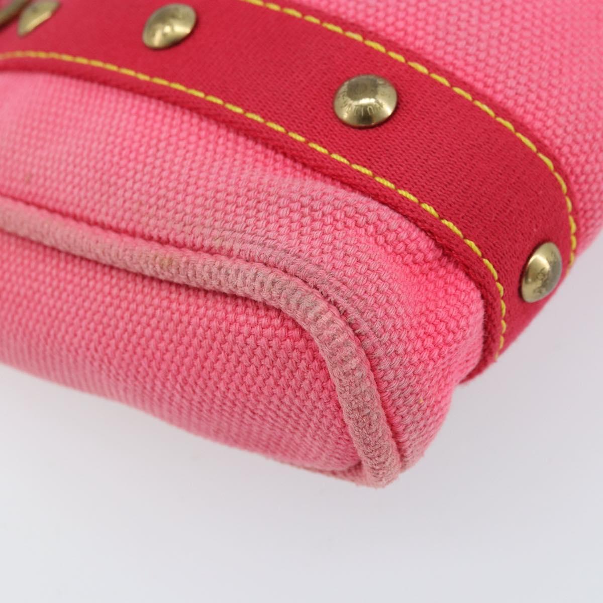 LOUIS VUITTON Antigua Cabas PM Hand Bag Rouge Pink M40088 LV Auth ka2366