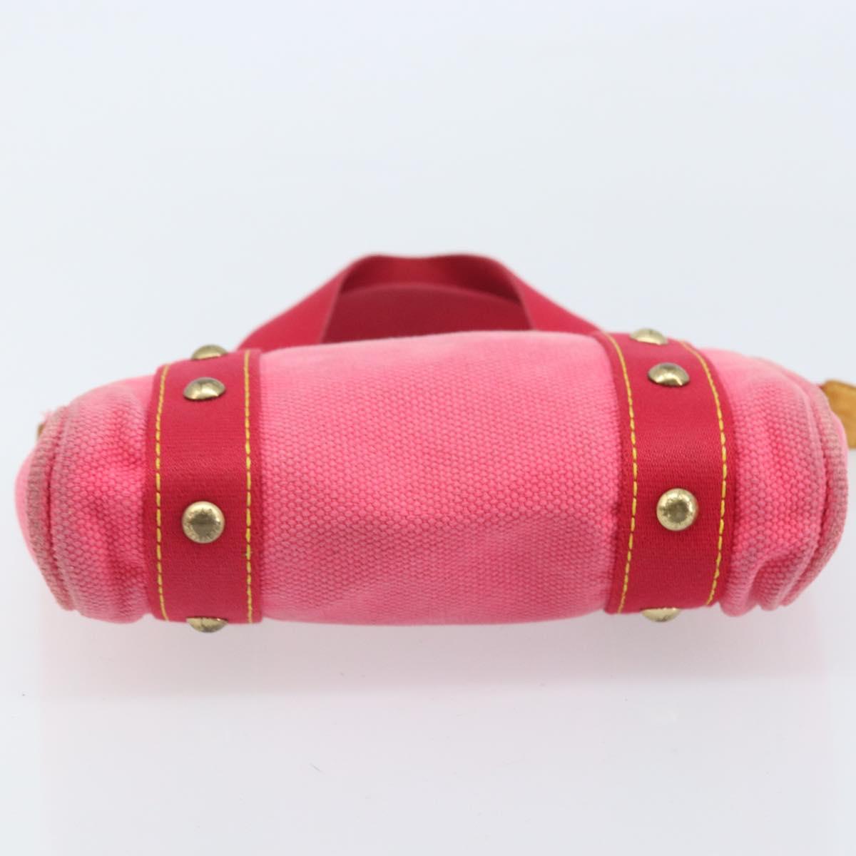 LOUIS VUITTON Antigua Cabas PM Hand Bag Rouge Pink M40088 LV Auth ka2366
