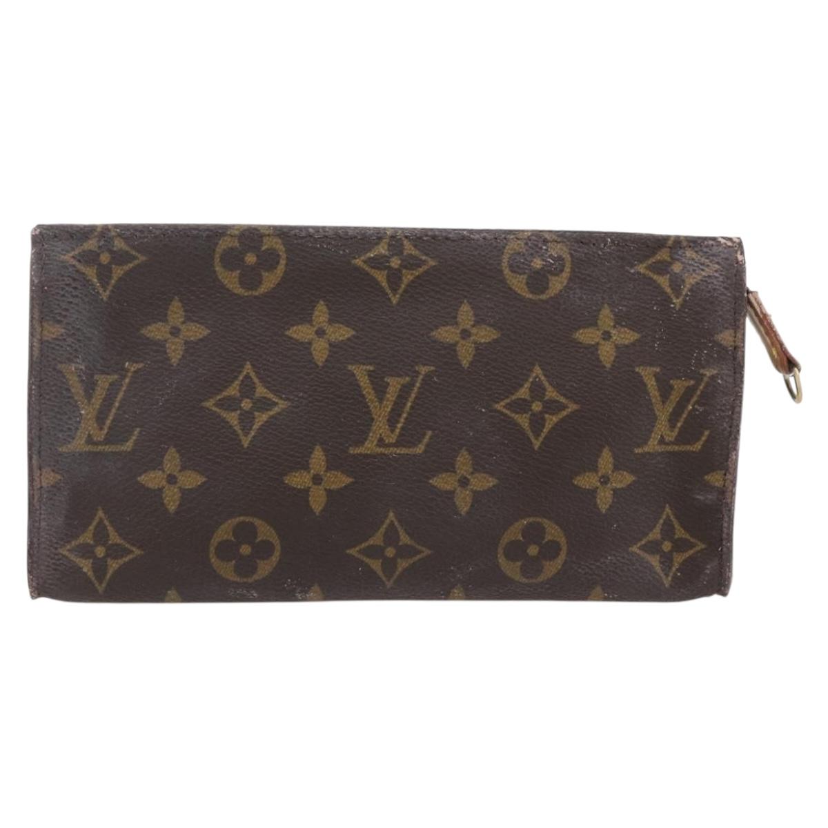 LOUIS VUITTON Monogram Bucket GM Accessory Pouch LV Auth ka237