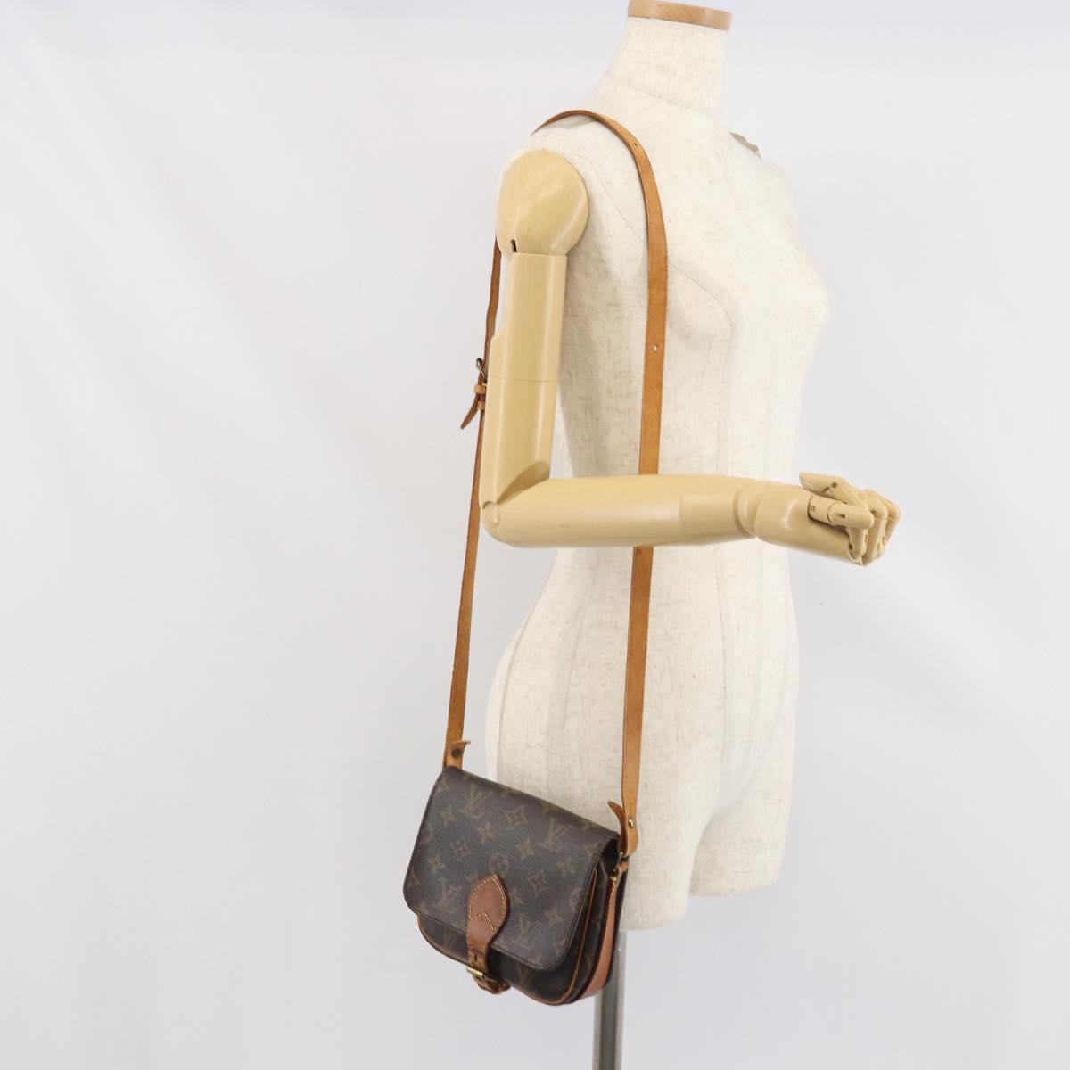 LOUIS VUITTON Monogram Cartouchiere PM Shoulder Bag M51254 LV Auth ka2377