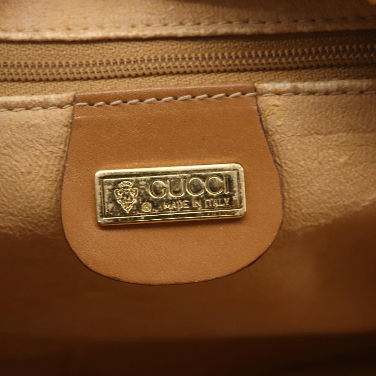 GUCCI Micro GG Supreme Shoulder Bag PVC Beige Gold 007 113 0095 Auth ka238