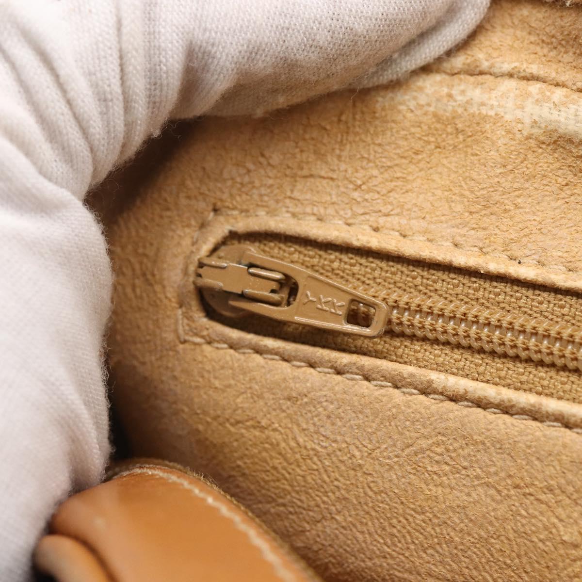 GUCCI Micro GG Supreme Shoulder Bag PVC Beige Gold 007 113 0095 Auth ka238