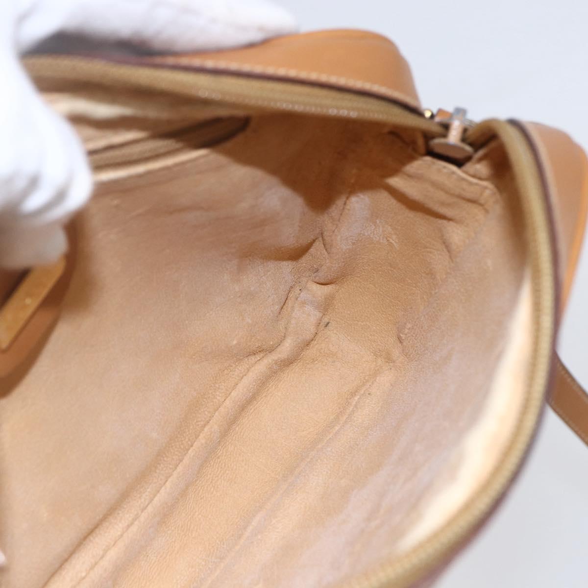 GUCCI Micro GG Supreme Shoulder Bag PVC Beige Gold 007 113 0095 Auth ka238