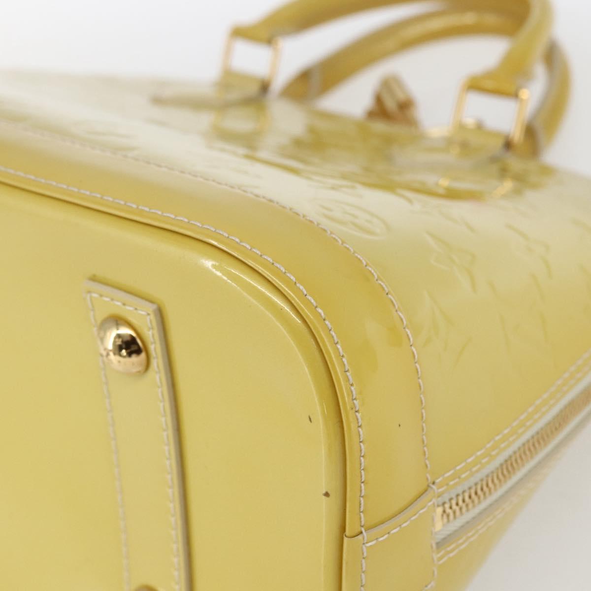 LOUIS VUITTON Monogram Vernis Alma PM Hand Bag Dunne M90170 LV Auth ka2396