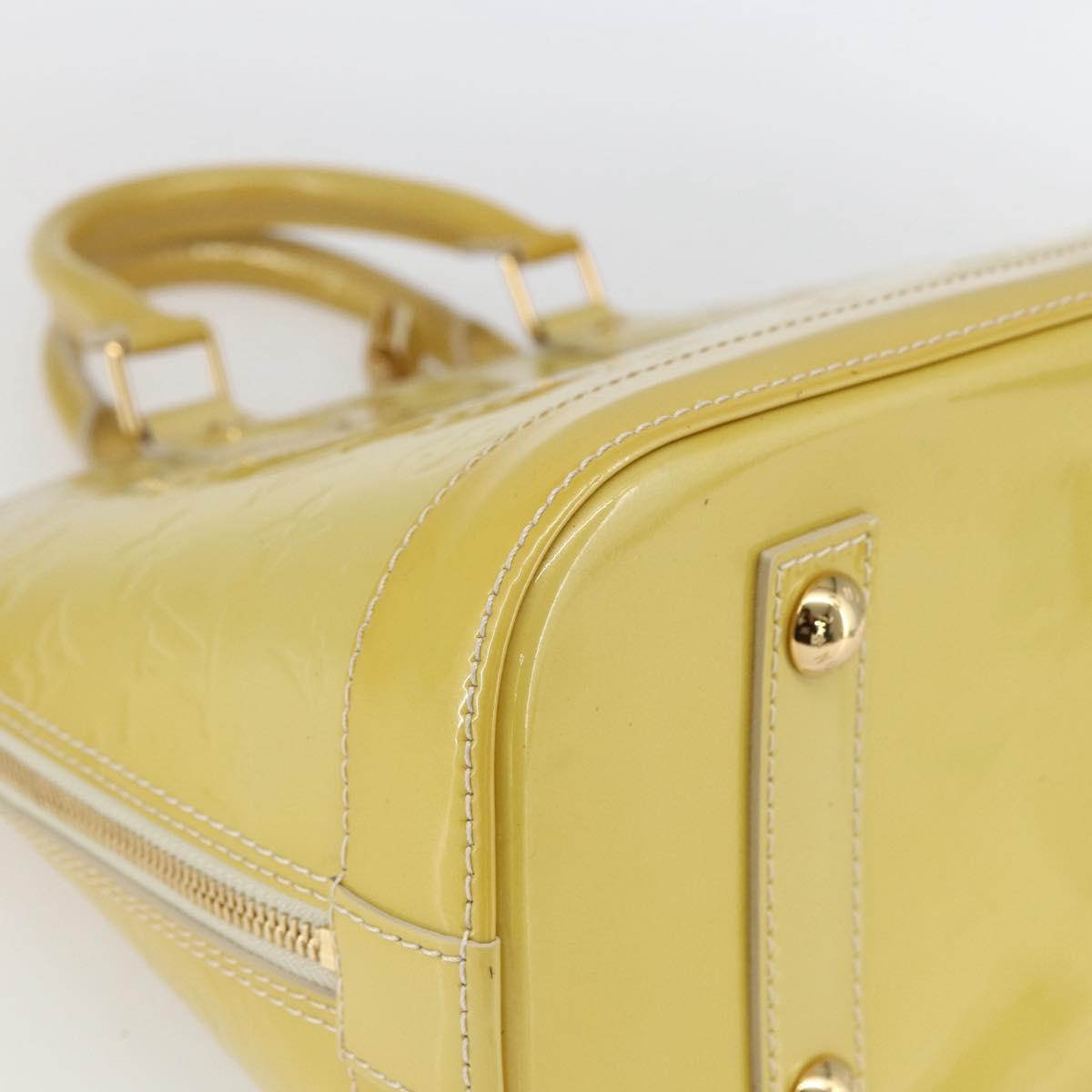 LOUIS VUITTON Monogram Vernis Alma PM Hand Bag Dunne M90170 LV Auth ka2396