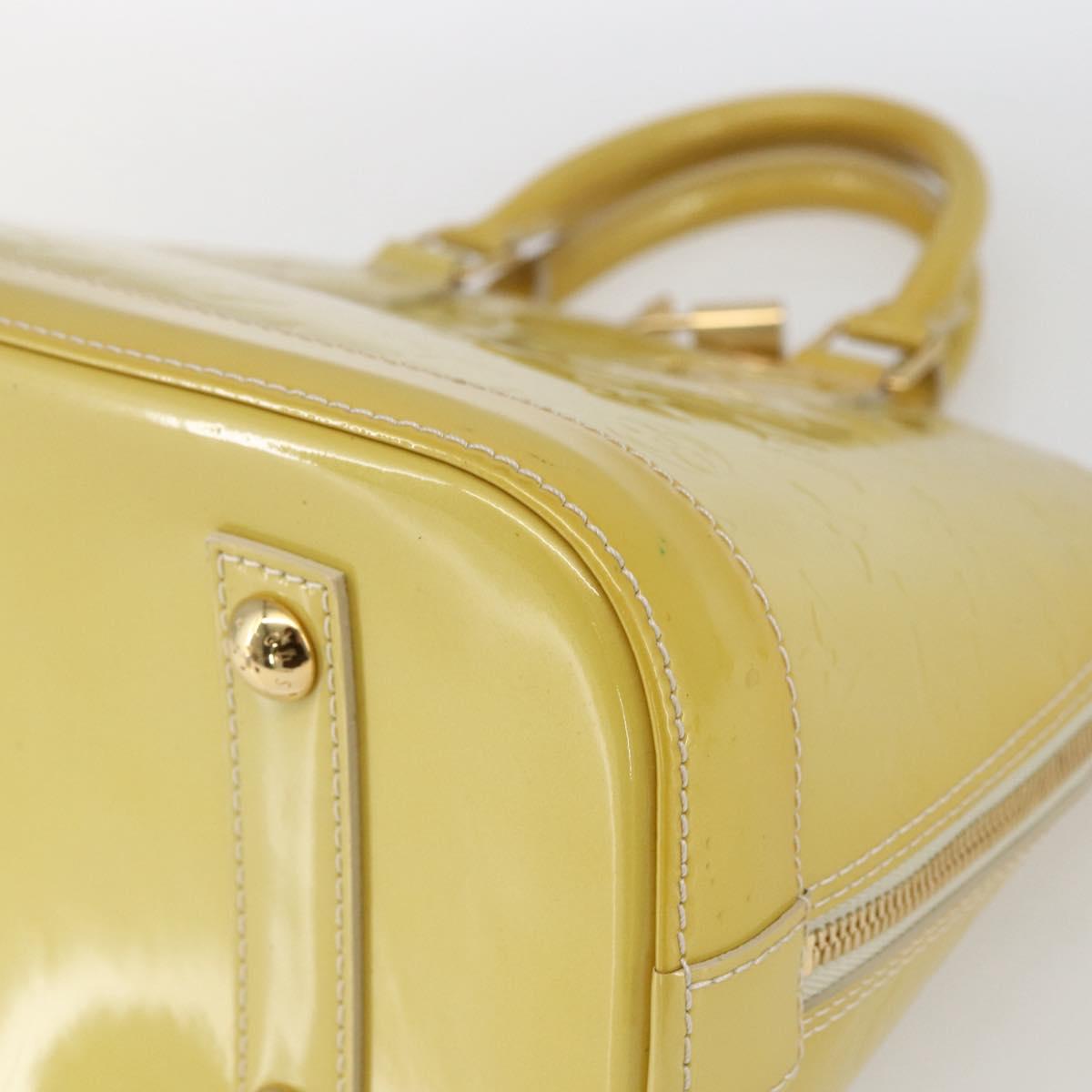 LOUIS VUITTON Monogram Vernis Alma PM Hand Bag Dunne M90170 LV Auth ka2396