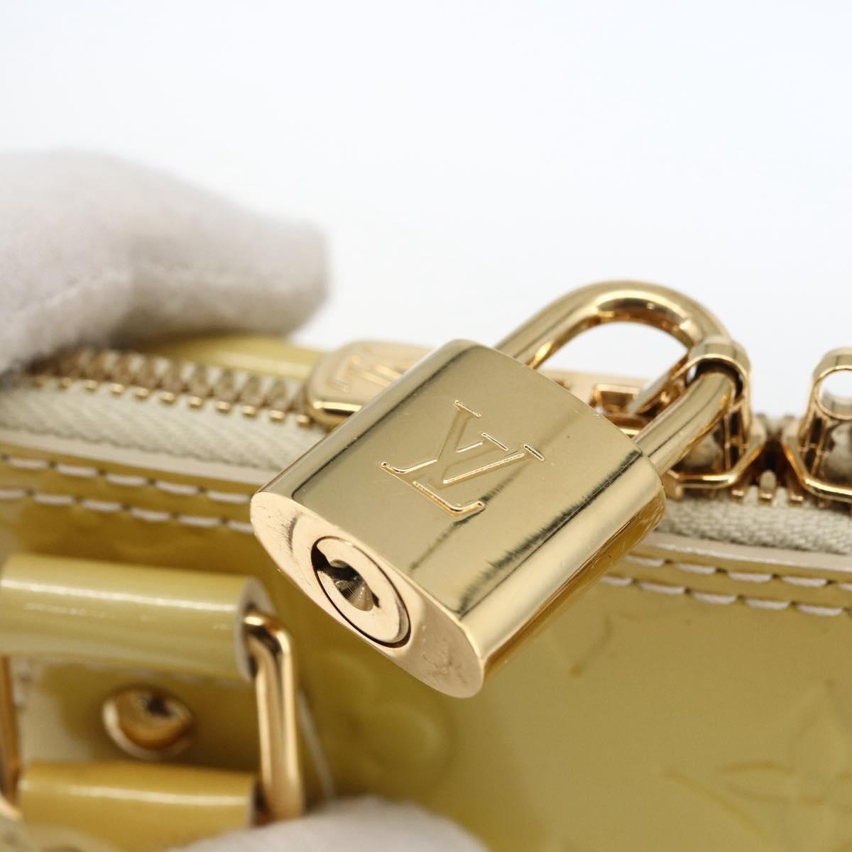 LOUIS VUITTON Monogram Vernis Alma PM Hand Bag Dunne M90170 LV Auth ka2396
