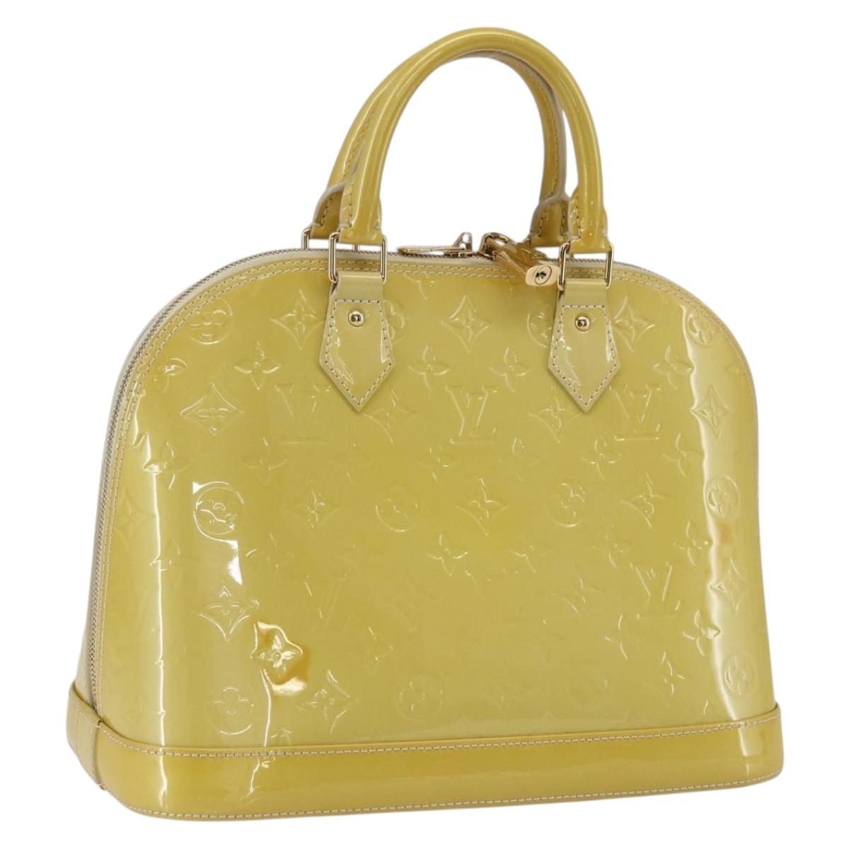LOUIS VUITTON Monogram Vernis Alma PM Hand Bag Dunne M90170 LV Auth ka2396