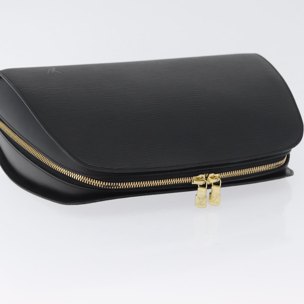 LOUIS VUITTON Epi Dauphine GM Cosmetic Pouch Black M48432 LV Auth ka2400