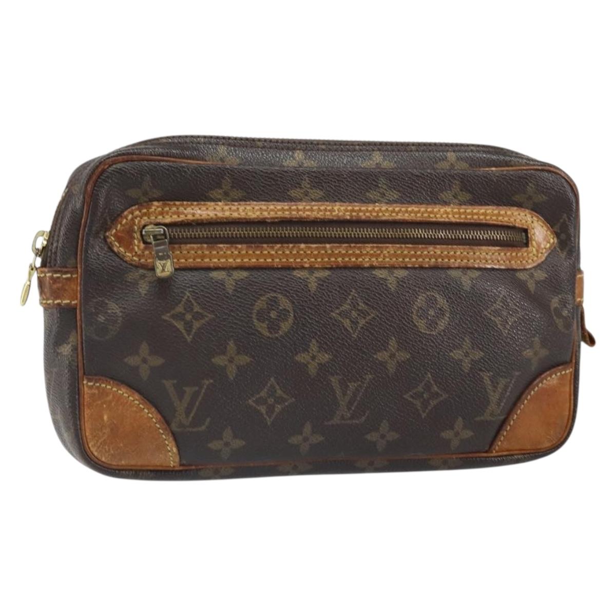 LOUIS VUITTON Monogram Marly Dragonne GM Clutch Bag M51825 LV Auth ka2410
