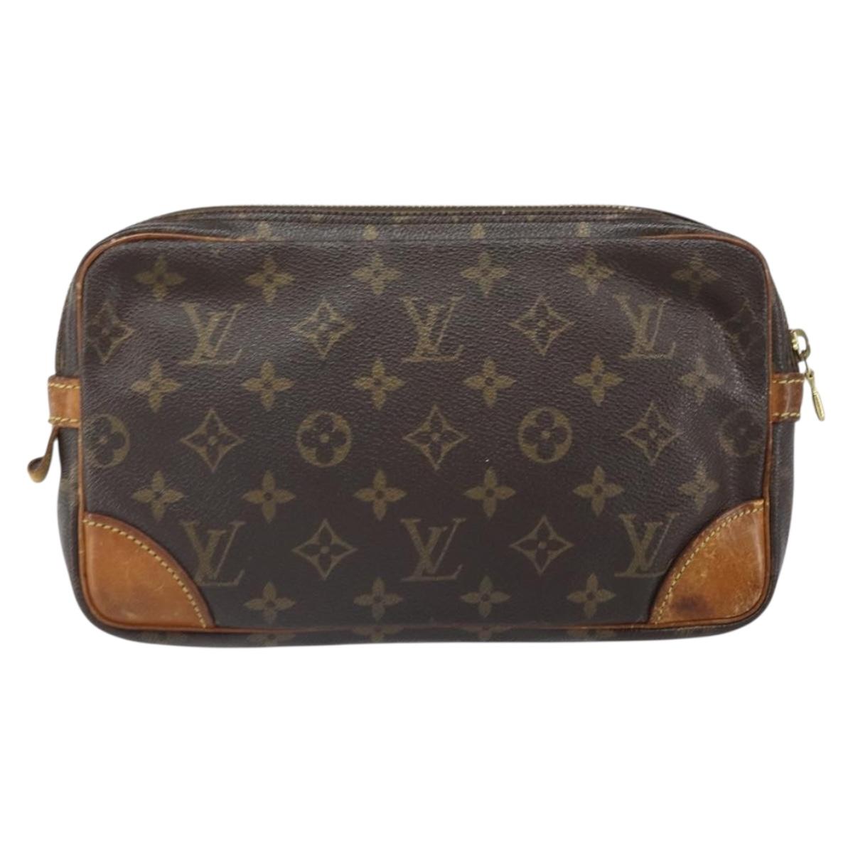 LOUIS VUITTON Monogram Marly Dragonne GM Clutch Bag M51825 LV Auth ka2410
