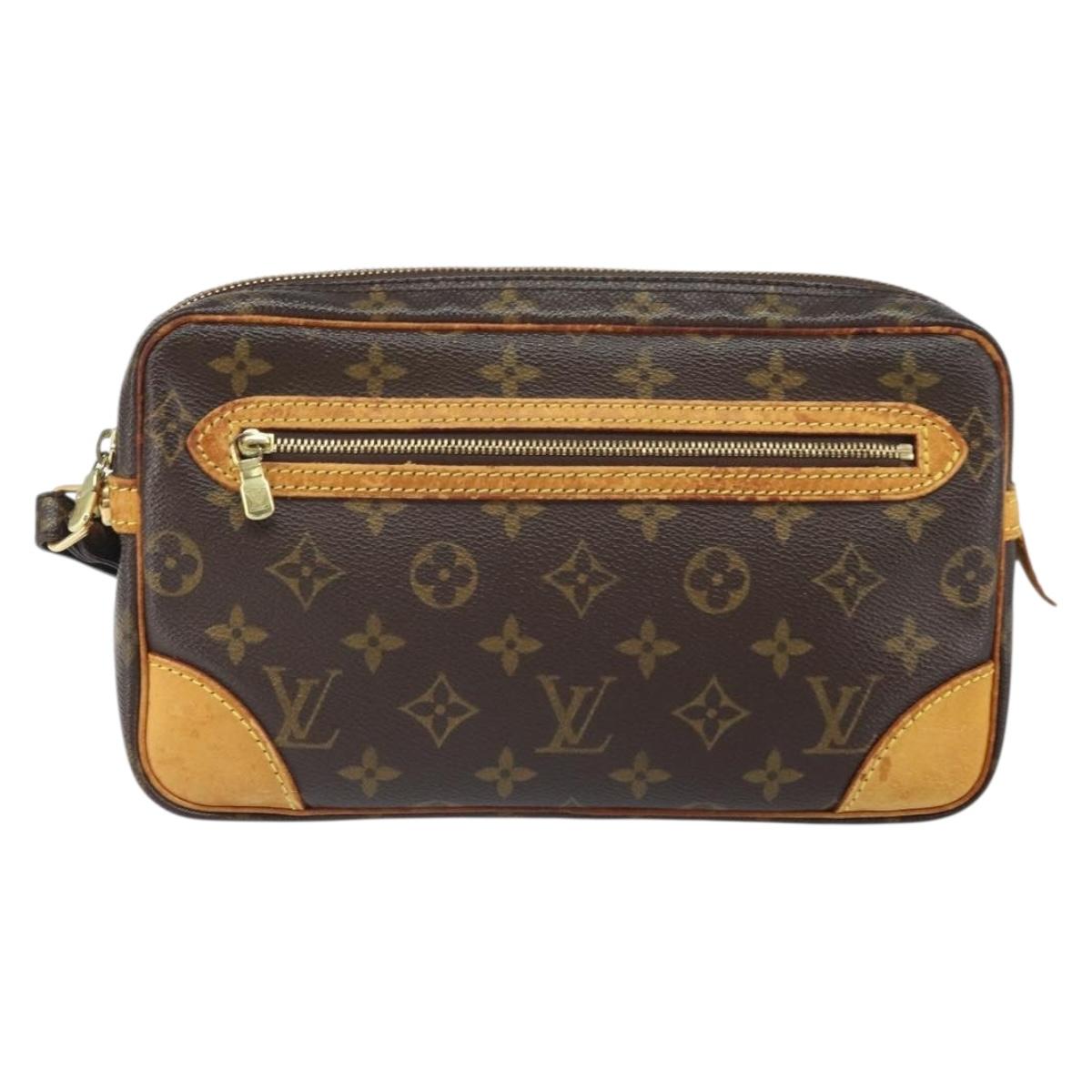 LOUIS VUITTON Monogram Marly Dragonne GM Clutch Bag M51825 LV Auth ka2411