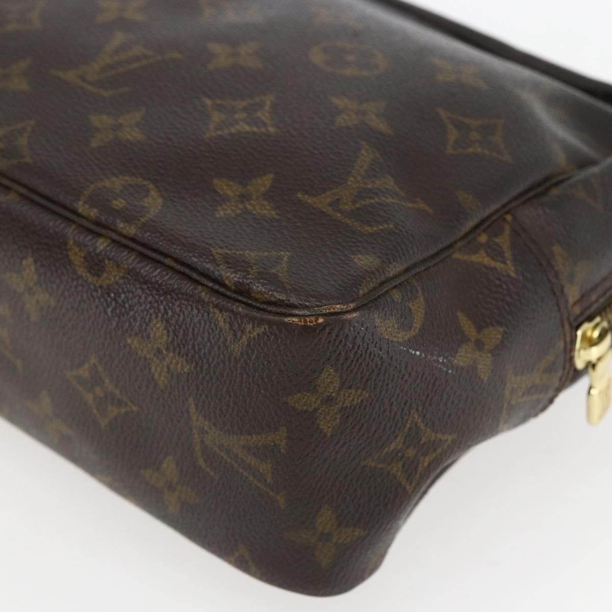 LOUIS VUITTON Monogram Trousse Toilette 28 Clutch Bag M47522 LV Auth ka2412