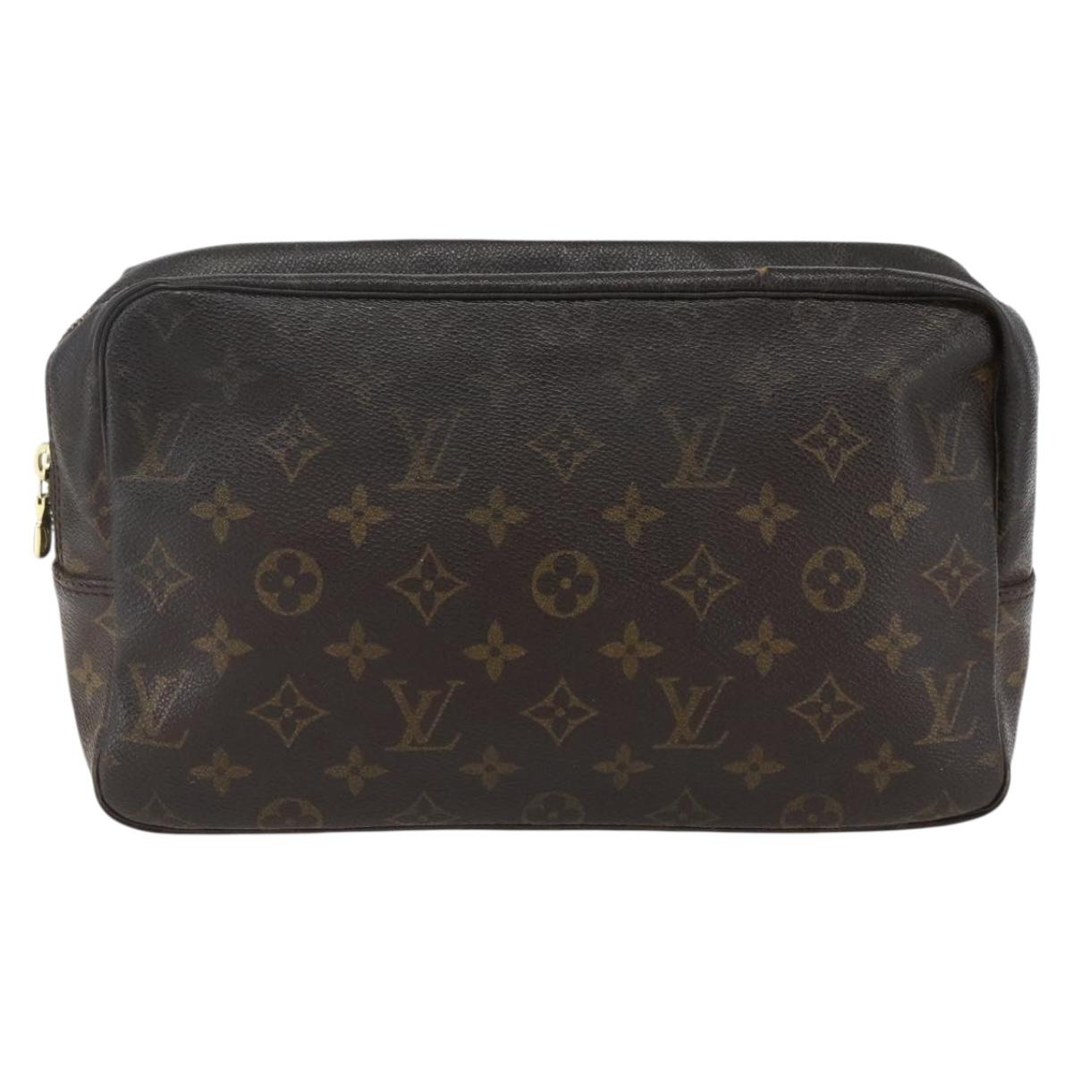 LOUIS VUITTON Monogram Trousse Toilette 28 Clutch Bag M47522 LV Auth ka2412