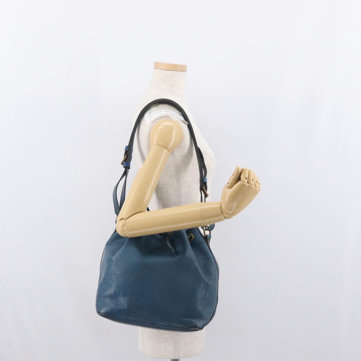 LOUIS VUITTON Epi Petit Noe Shoulder Bag Blue M44105 LV Auth ka2419