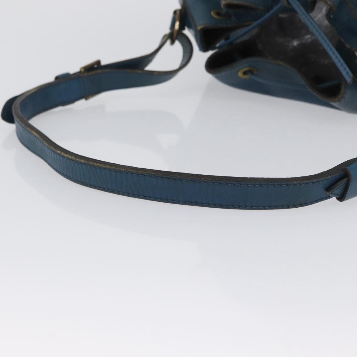 LOUIS VUITTON Epi Petit Noe Shoulder Bag Blue M44105 LV Auth ka2419