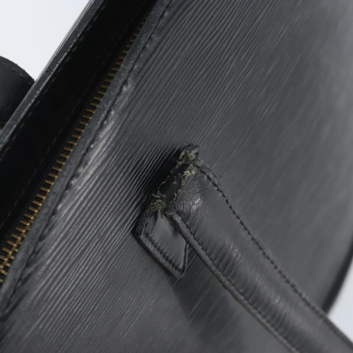 LOUIS VUITTON Epi Saint Jacques Shopping Shoulder Bag Black M52262 Auth ka2421