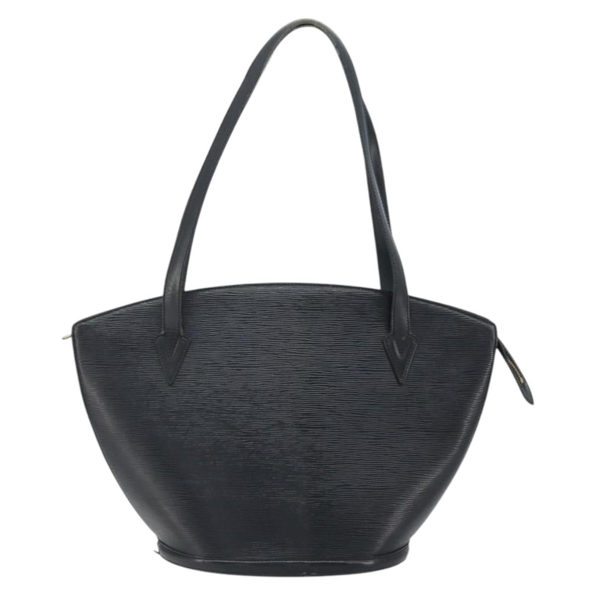LOUIS VUITTON Epi Saint Jacques Shopping Shoulder Bag Black M52262 Auth ka2421