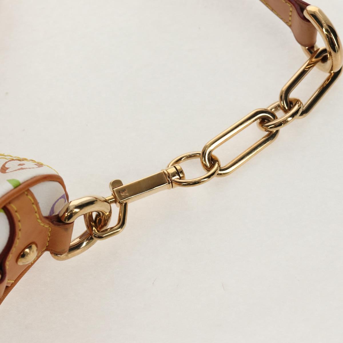 LOUIS VUITTON Monogram Multicolor Rita Hand Bag 2way White M40125 LV Auth ka242AV