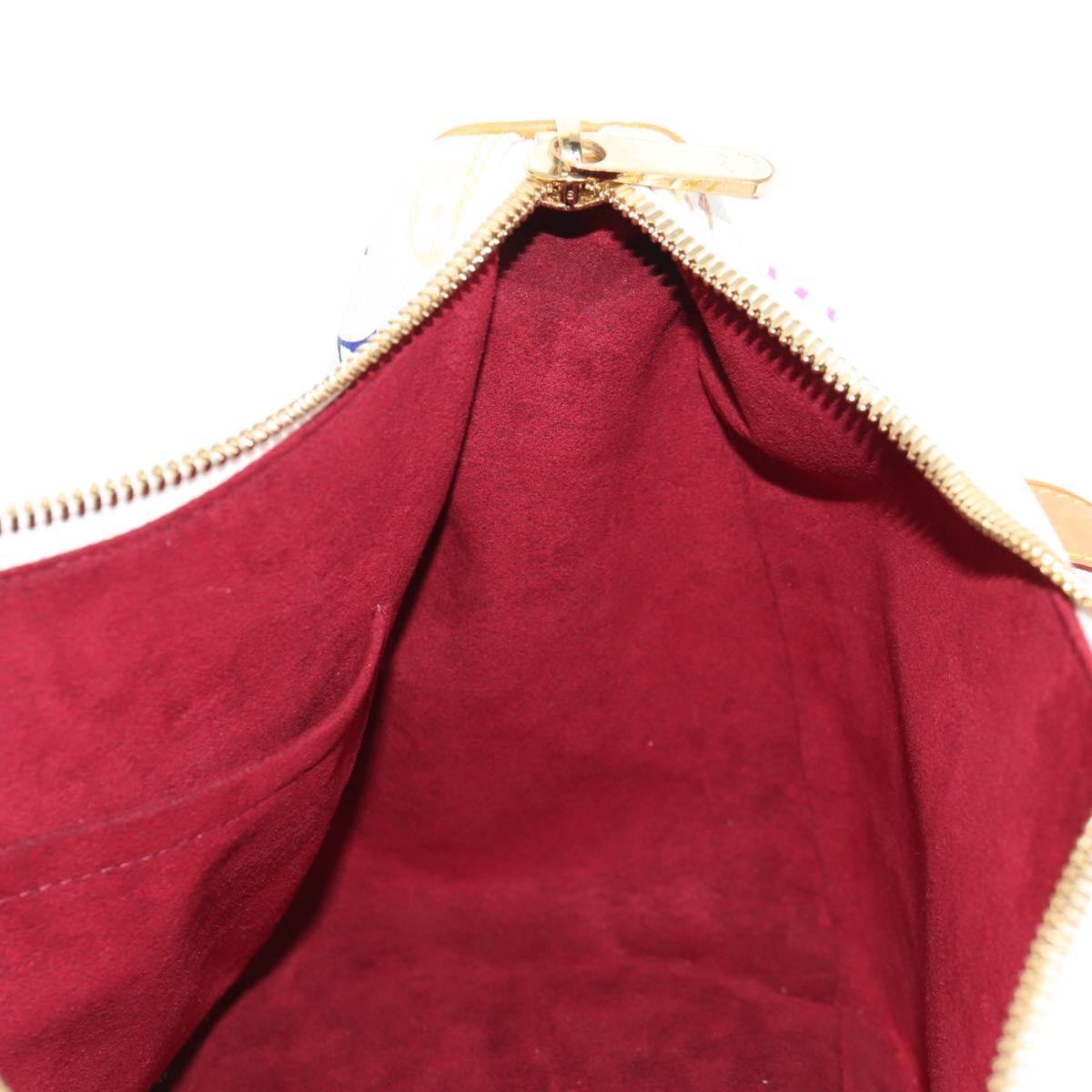 LOUIS VUITTON Monogram Multicolor Rita Hand Bag 2way White M40125 LV Auth ka242AV