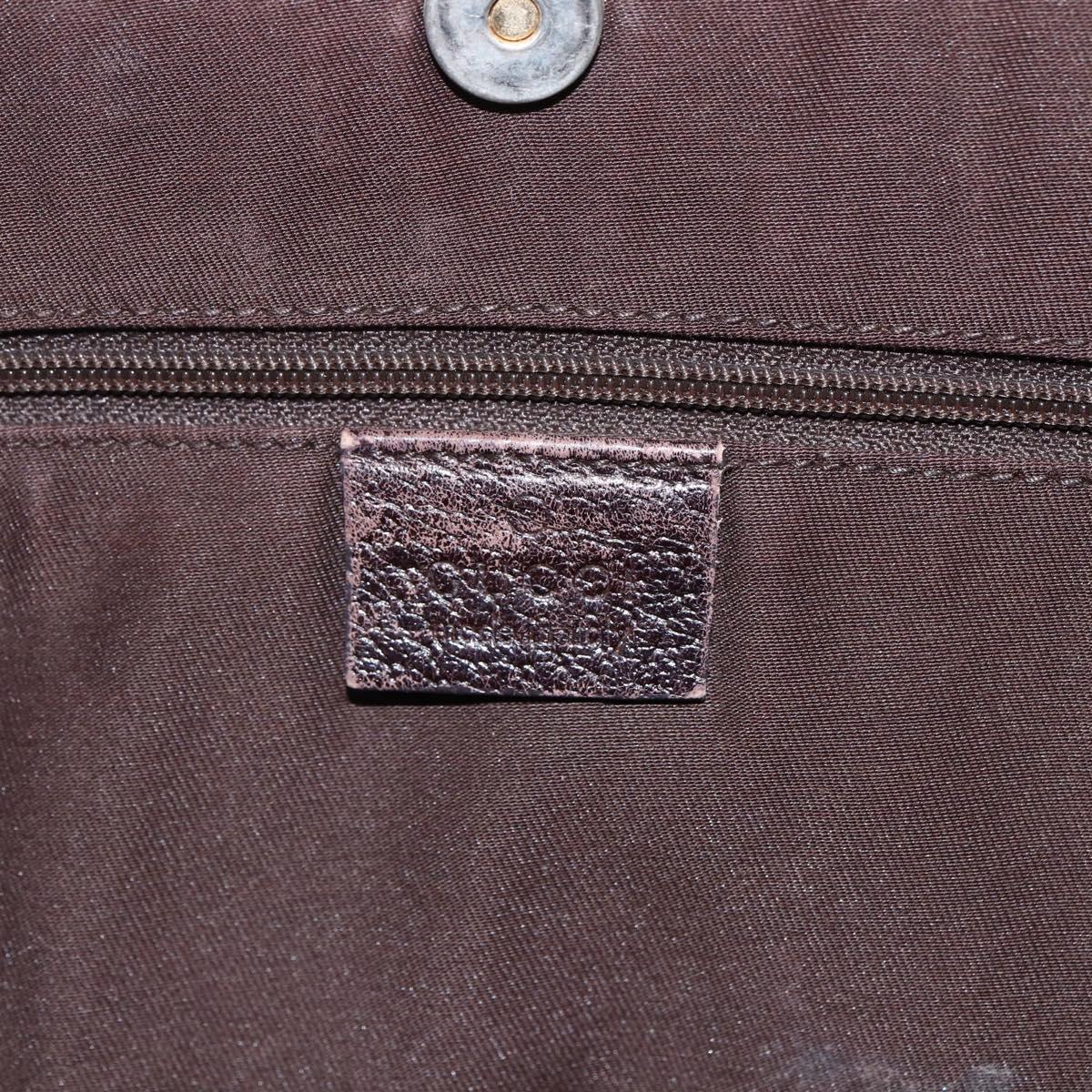 GUCCI GG Canvas Web Sherry Line Hand Bag Beige Gold 161717 Auth ka2443