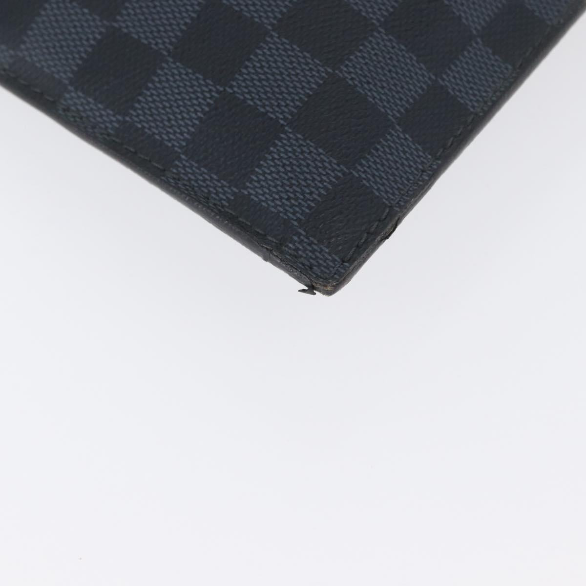 LOUIS VUITTON Damier Cobalt portfolio Clutch Bag N51101 LV Auth ka2451