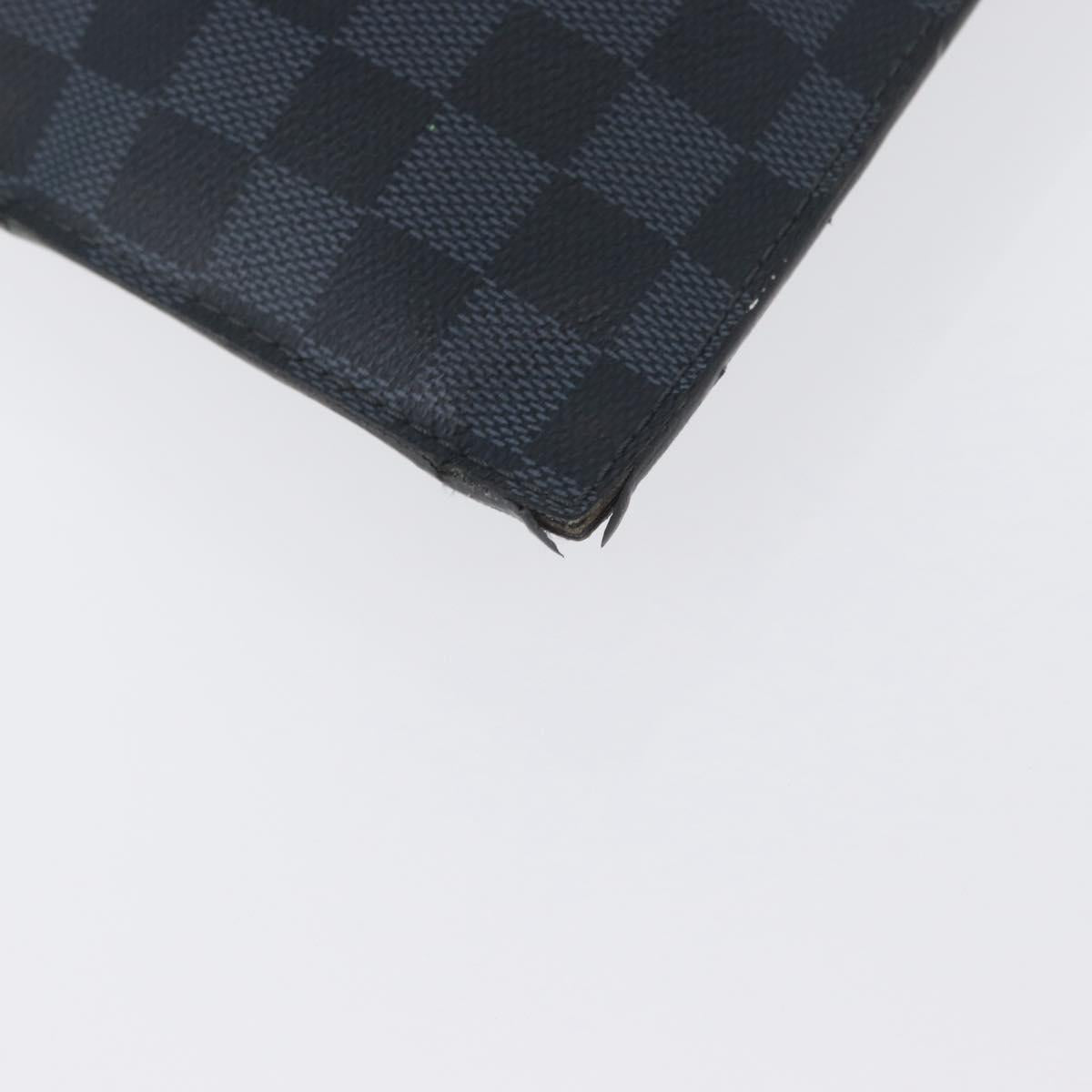 LOUIS VUITTON Damier Cobalt portfolio Clutch Bag N51101 LV Auth ka2451