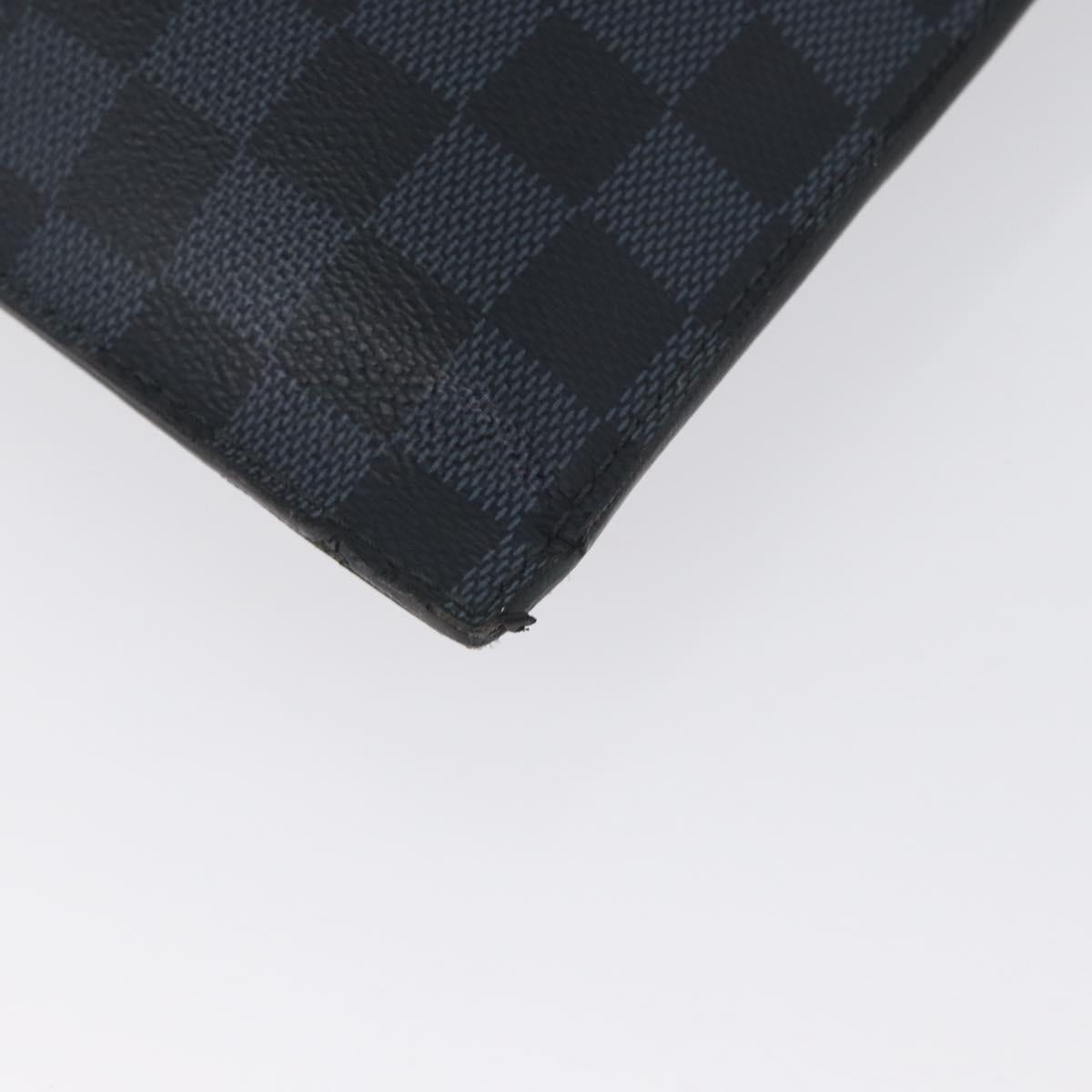 LOUIS VUITTON Damier Cobalt portfolio Clutch Bag N51101 LV Auth ka2451