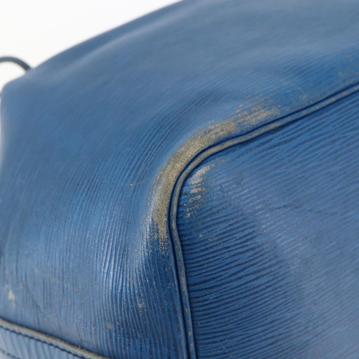 LOUIS VUITTON Epi Petit Noe Shoulder Bag Blue M44105 LV Auth ka2454