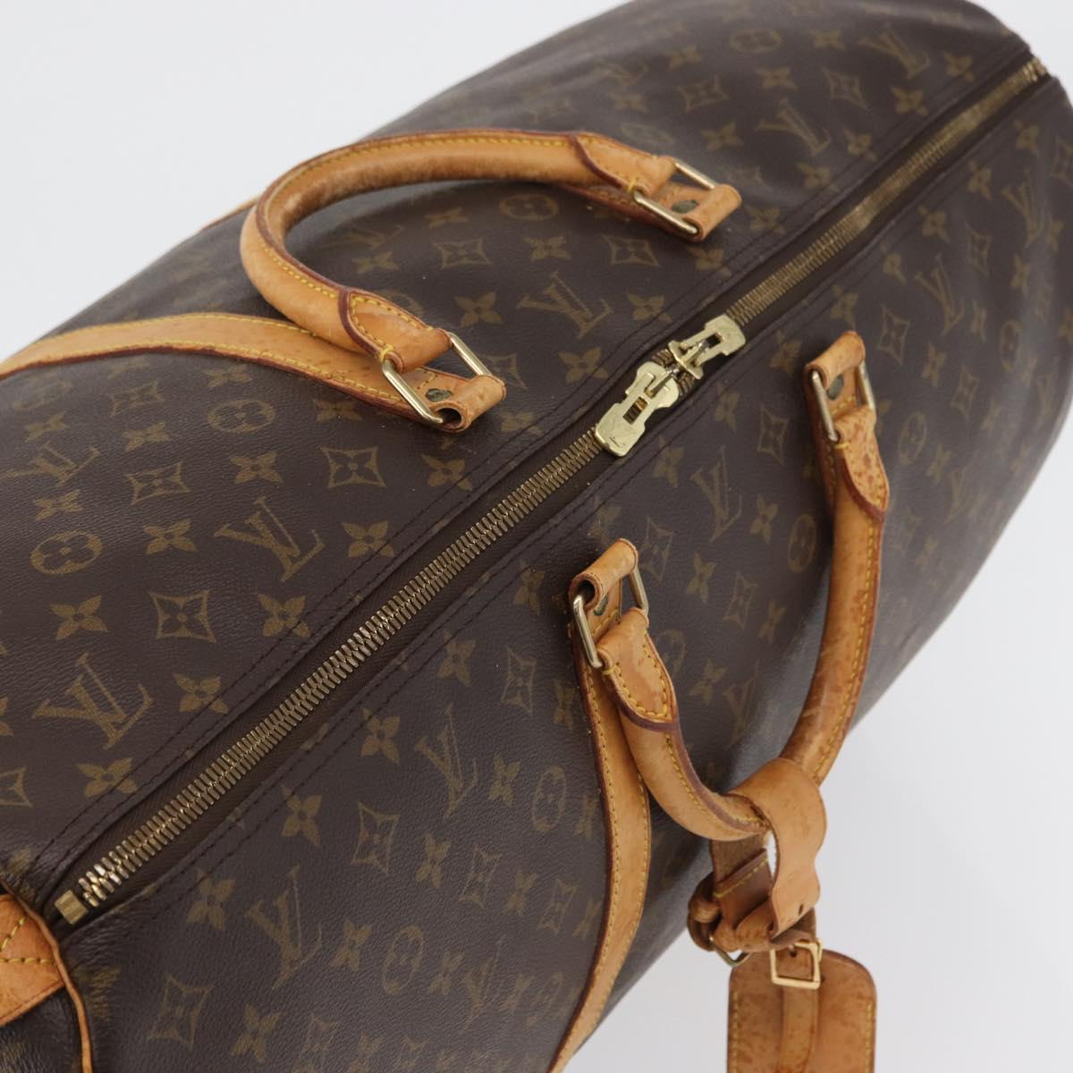LOUIS VUITTON Monogram Keepall 60 Boston Bag M41422 LV Auth ka2464