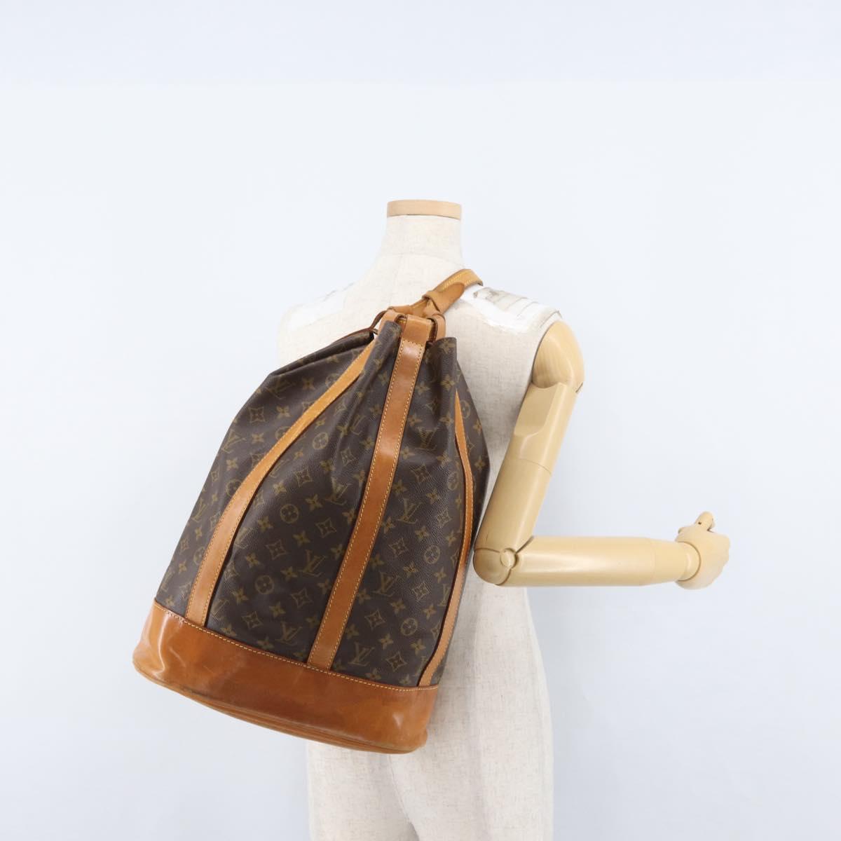 LOUIS VUITTON Monogram Randonnee GM Shoulder Bag M42244 LV Auth ka2465
