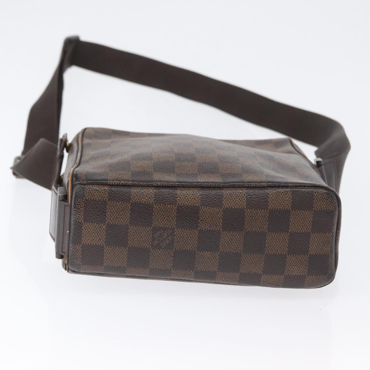 LOUIS VUITTON Damier Ebene Olaf PM Shoulder Bag N41442 LV Auth ka2472