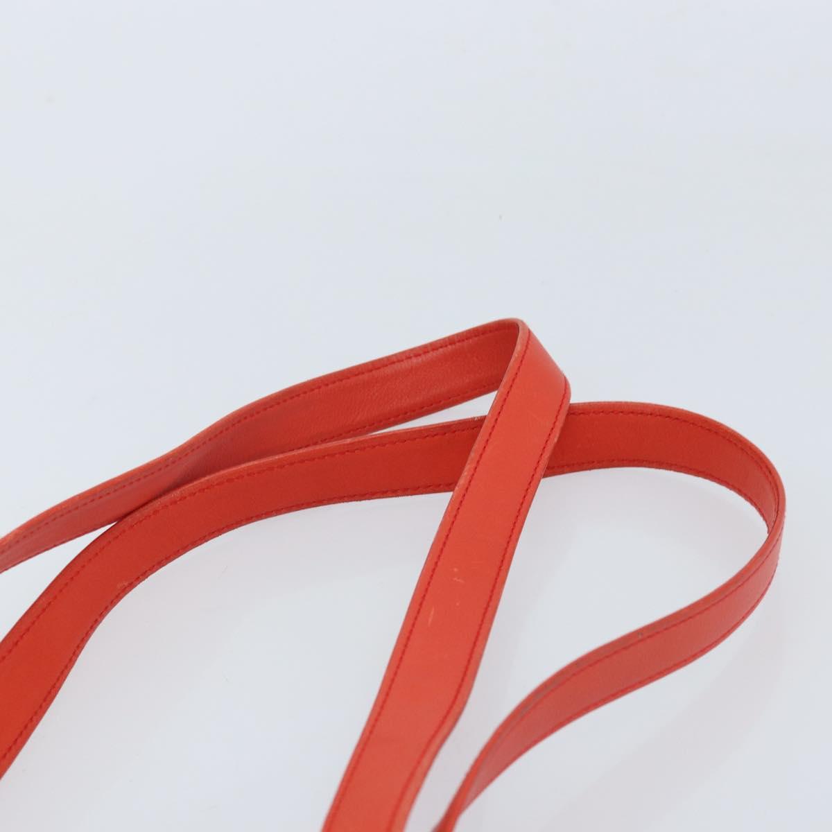 LOEWE Anagram Tote Bag Vinyl Clear Red Auth ka2475