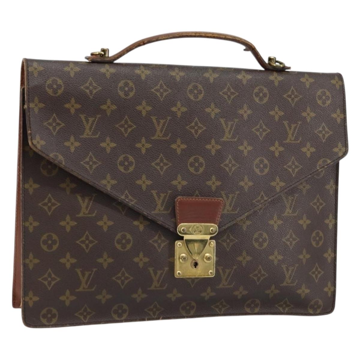 LOUIS VUITTON Monogram Porte Documents Bandouliere Bag M53338 LV Auth ka2476