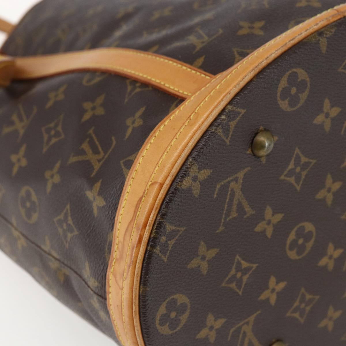 LOUIS VUITTON Monogram Bucket GM Shoulder Bag M42236 LV Auth ka2478