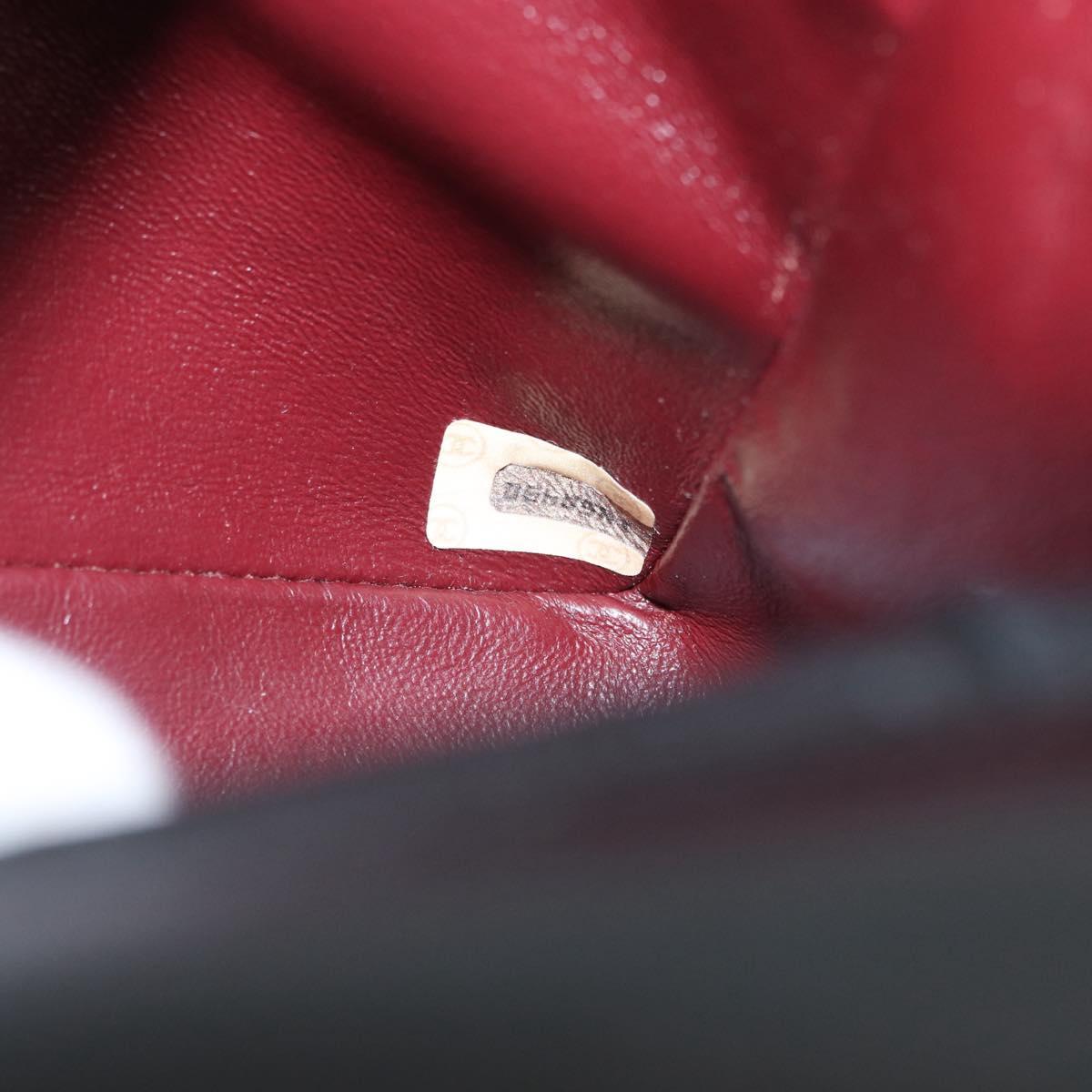 CHANEL Matelasse Chain Shoulder Bag Lamb Skin Black Gold CC Auth ka2483SAV