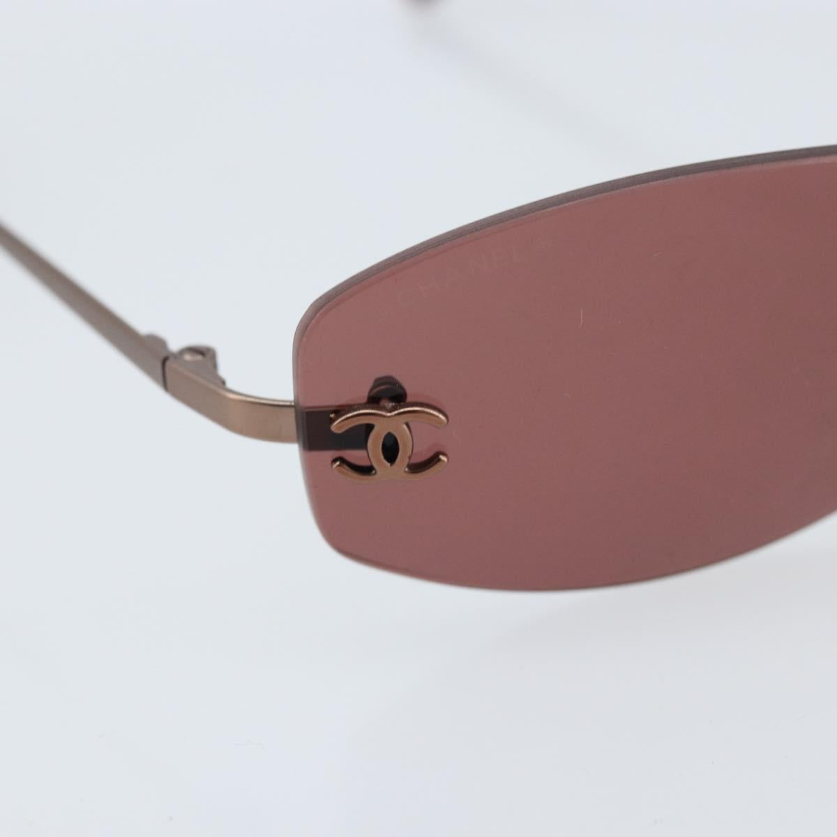 CHANEL Sunglasses plastic Red CC Auth ka2485