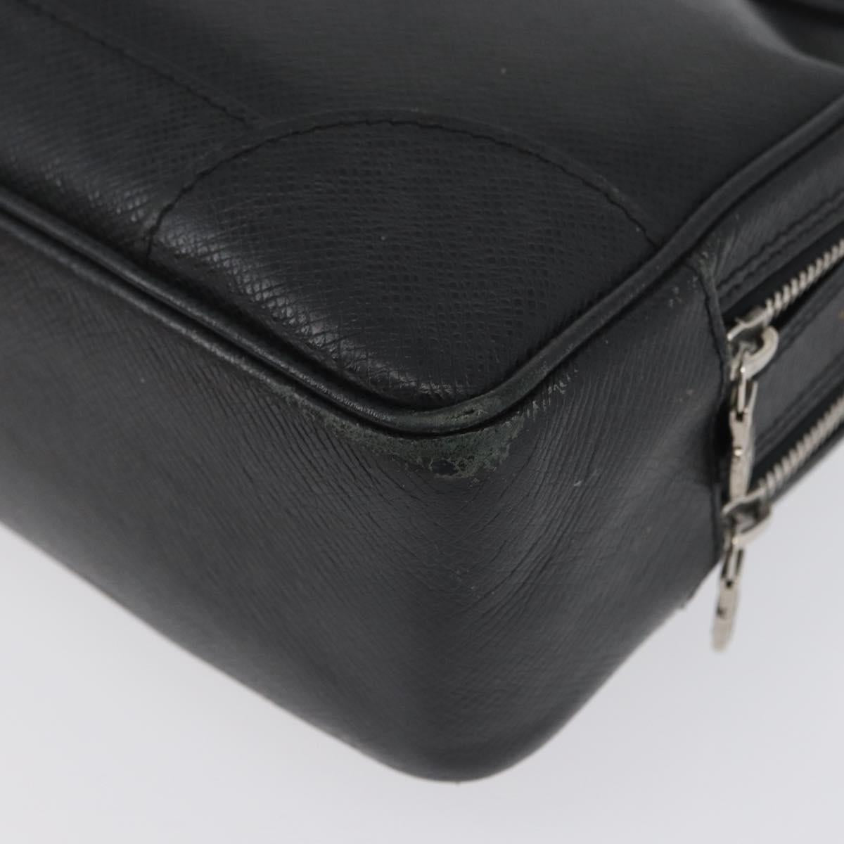 LOUIS VUITTON Taiga Pavel Clutch Bag Ardoise M31142 LV Auth ka2492