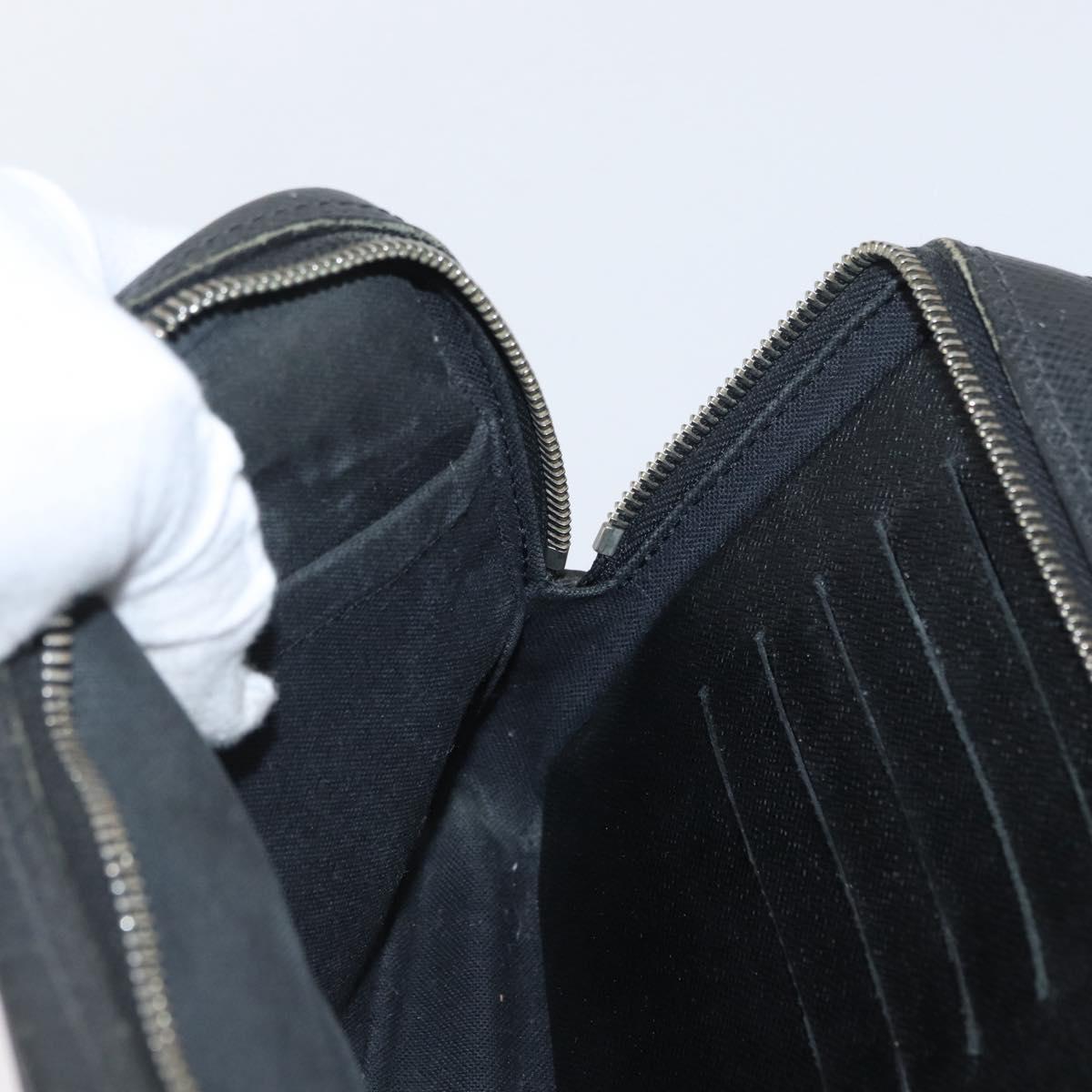 LOUIS VUITTON Taiga Pavel Clutch Bag Ardoise M31142 LV Auth ka2492