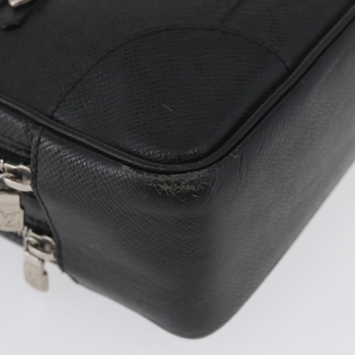 LOUIS VUITTON Taiga Pavel Clutch Bag Ardoise M31142 LV Auth ka2492