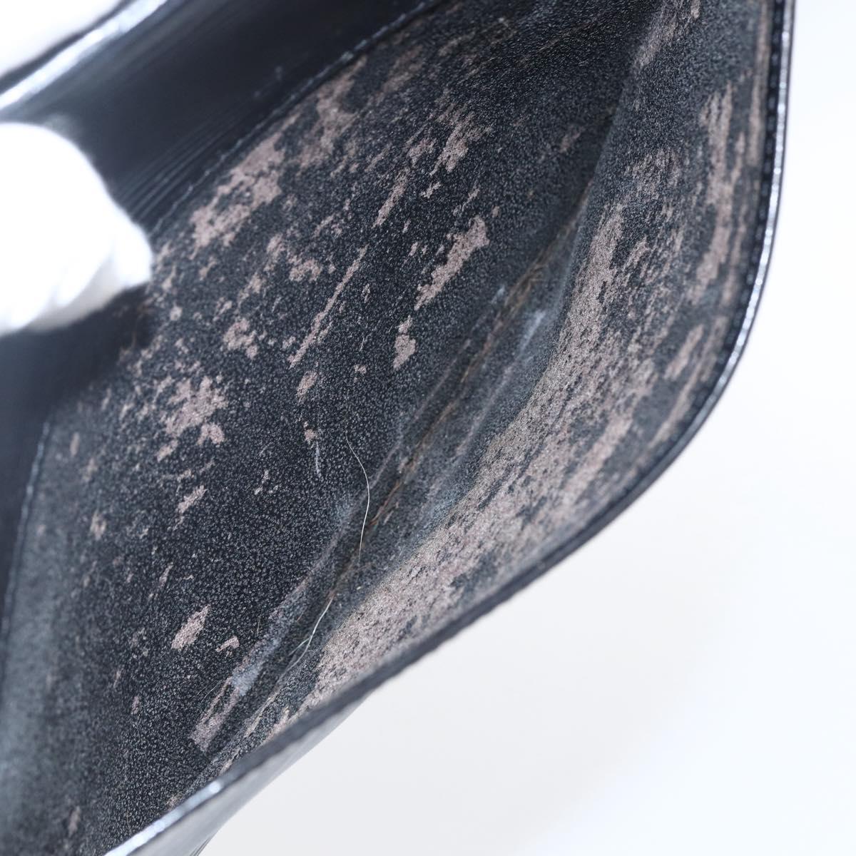 LOUIS VUITTON Epi Montaigne 27 Clutch Bag Black M52652 LV Auth ka2493