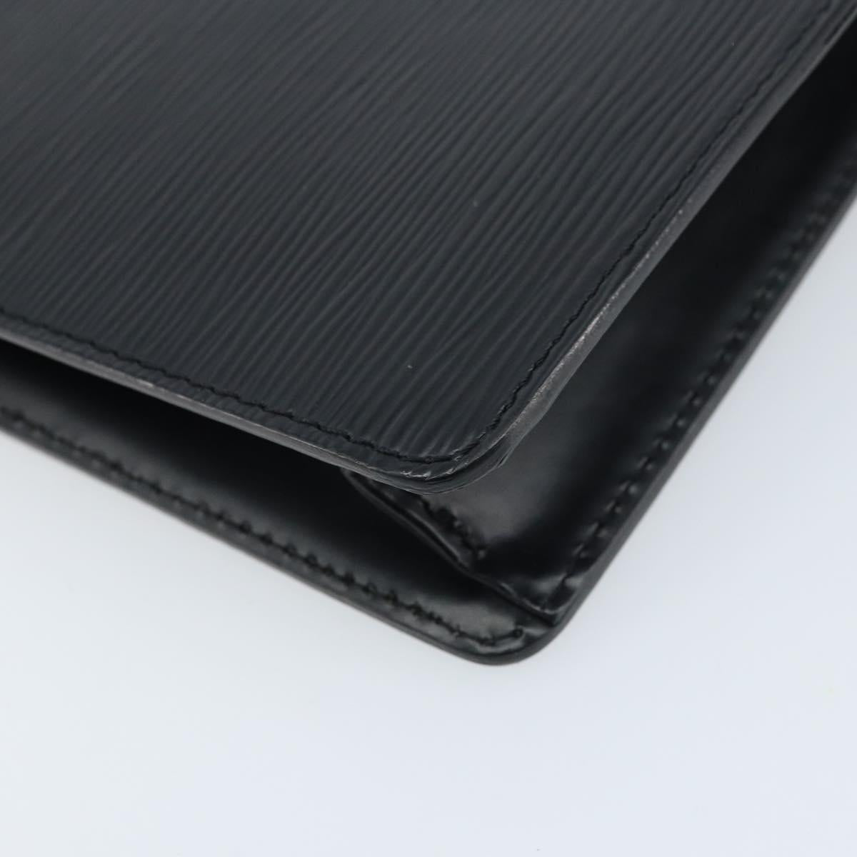 LOUIS VUITTON Epi Pochette Homme Clutch Bag Black M52522 LV Auth ka2502