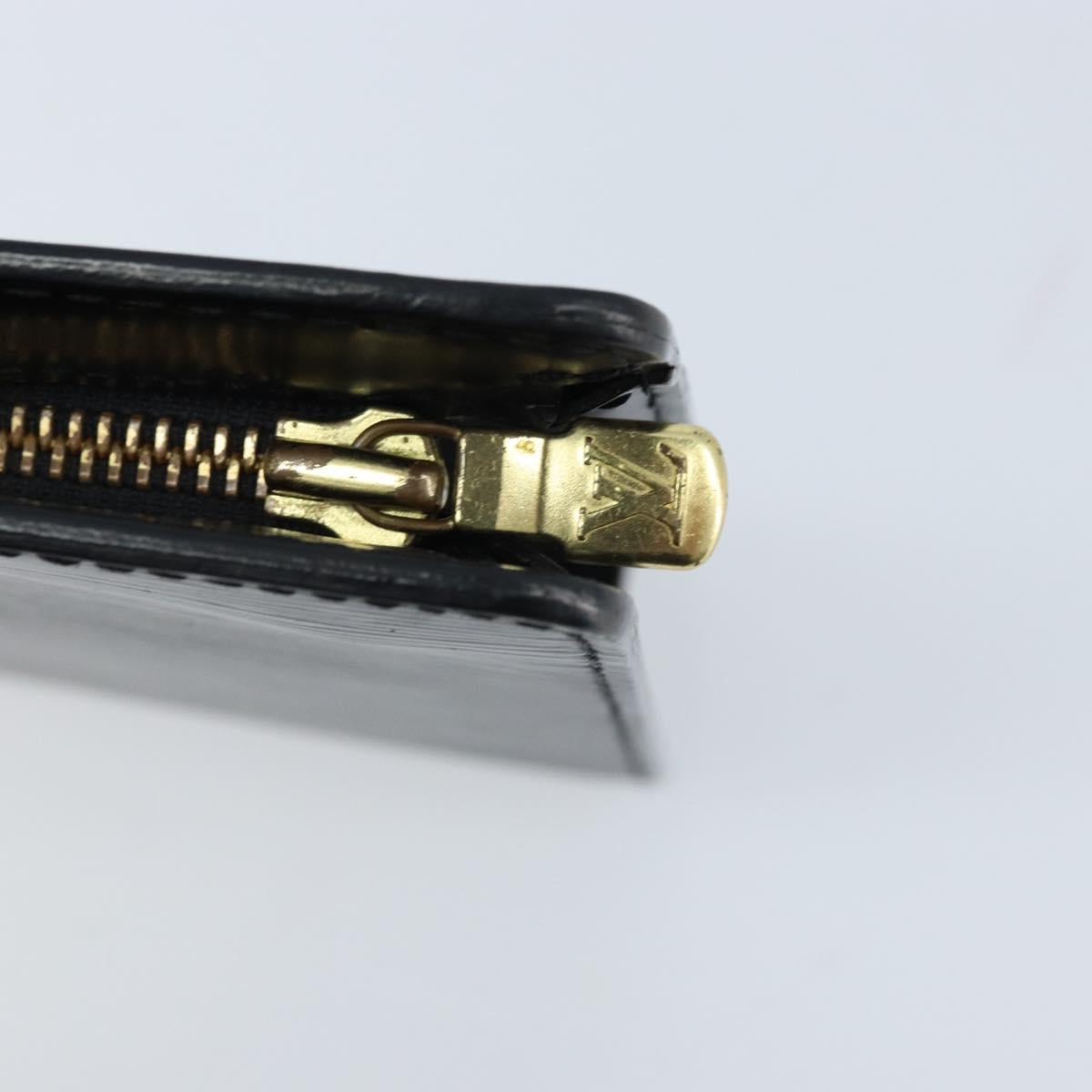 LOUIS VUITTON Epi Pochette Homme Clutch Bag Black M52522 LV Auth ka2502