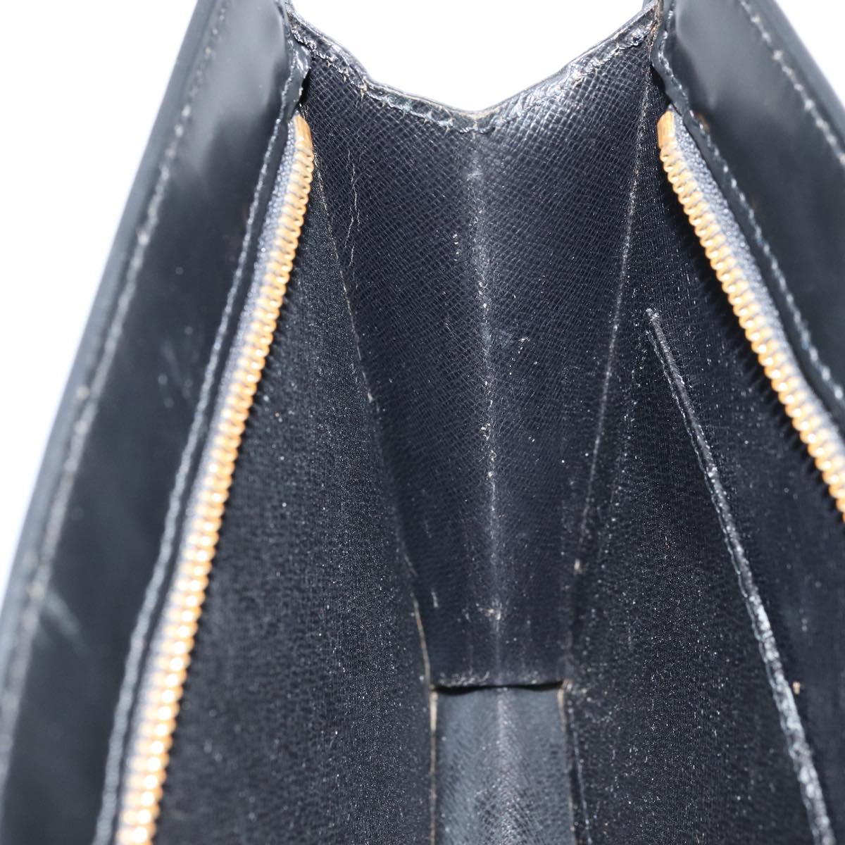 LOUIS VUITTON Epi Pochette Homme Clutch Bag Black M52522 LV Auth ka2502