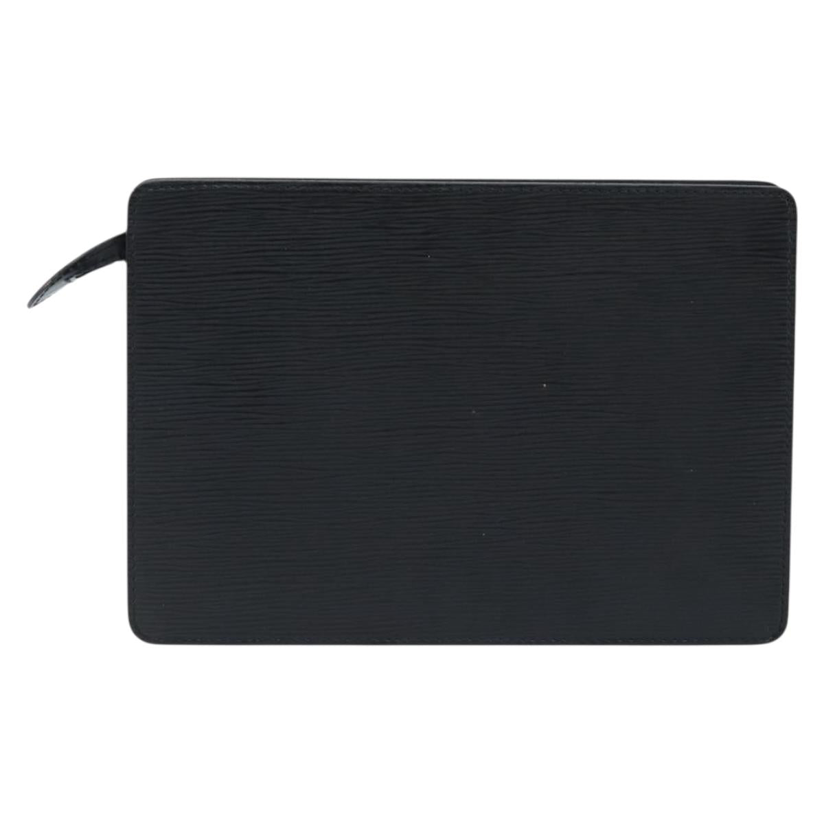 LOUIS VUITTON Epi Pochette Homme Clutch Bag Black M52522 LV Auth ka2502