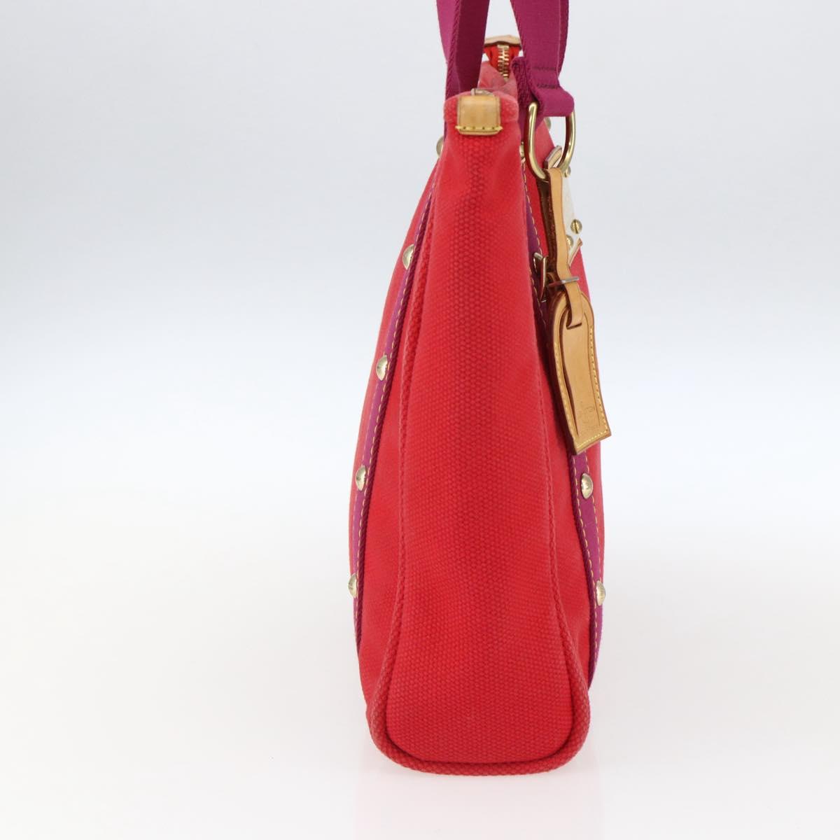 LOUIS VUITTON Antigua Cabas MM Tote Bag Red M40034 LV Auth ka2506