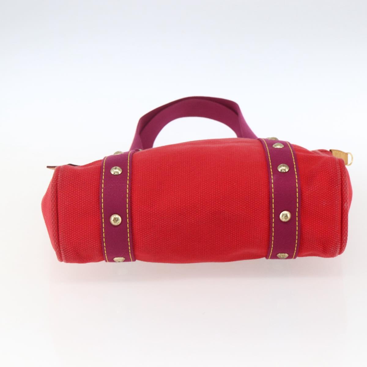 LOUIS VUITTON Antigua Cabas MM Tote Bag Red M40034 LV Auth ka2506