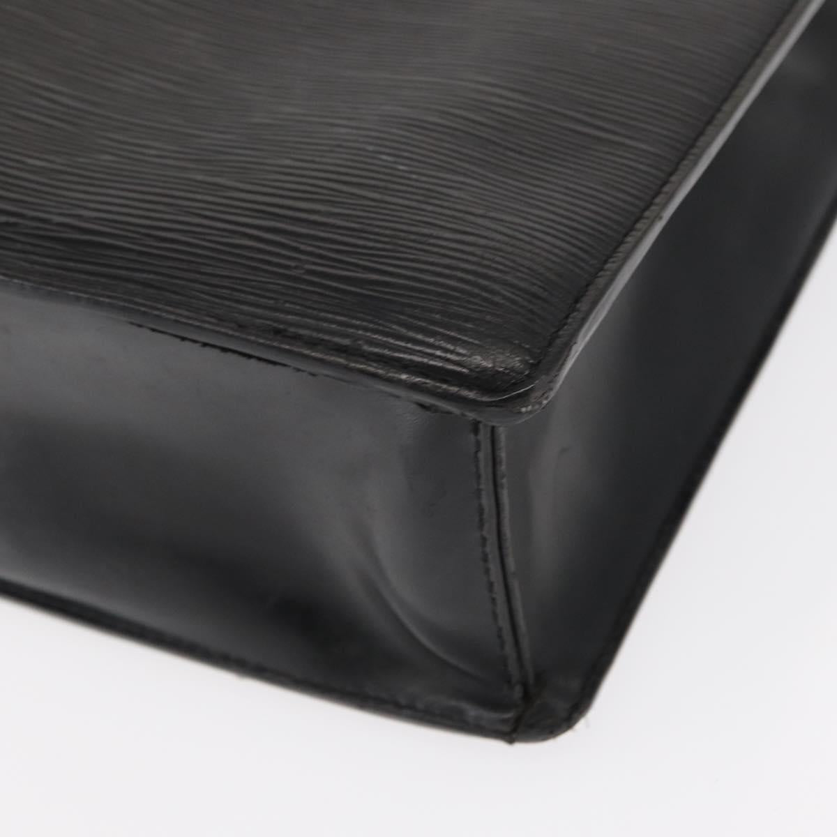 LOUIS VUITTON Epi Sac Plat Hand Bag Black M59082 LV Auth ka251