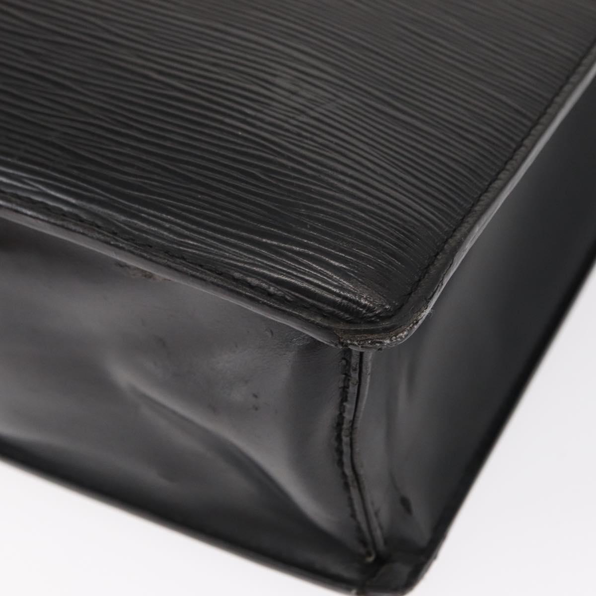 LOUIS VUITTON Epi Sac Plat Hand Bag Black M59082 LV Auth ka251