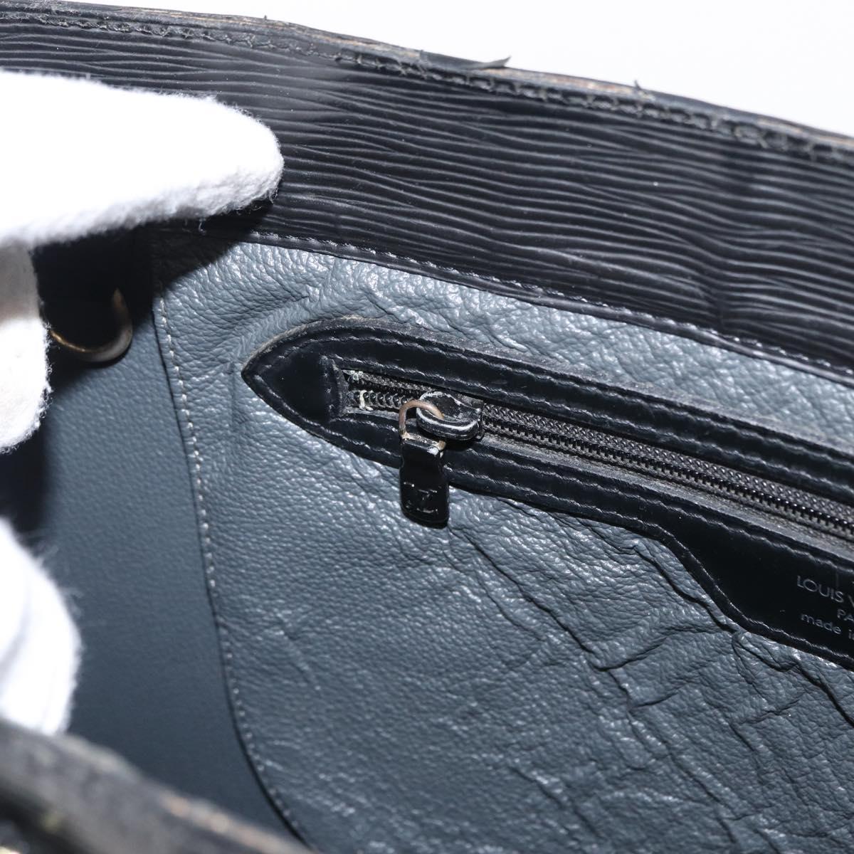 LOUIS VUITTON Epi Sac Plat Hand Bag Black M59082 LV Auth ka251